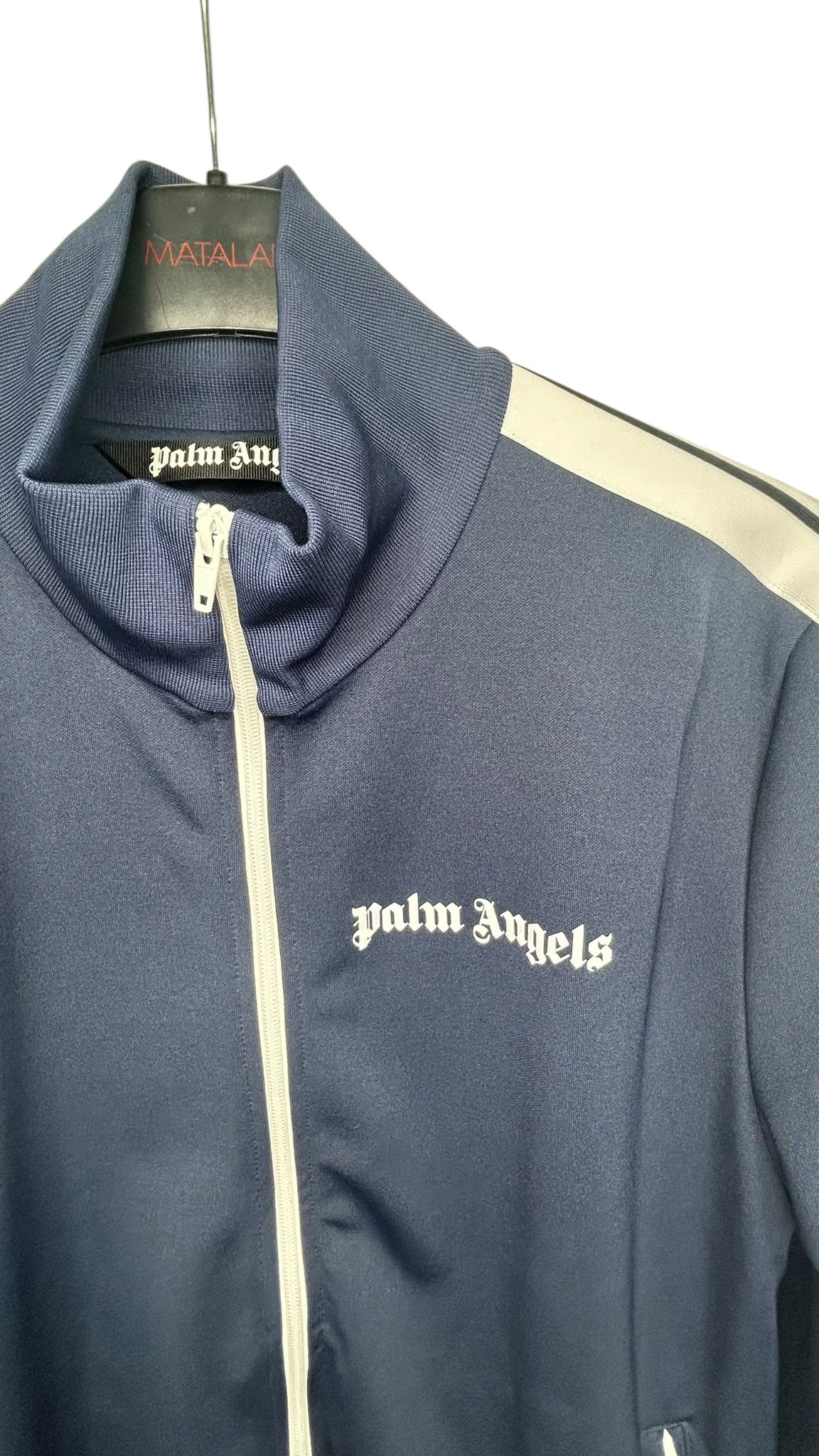 Navy Blue Palm Angels Track Jacket