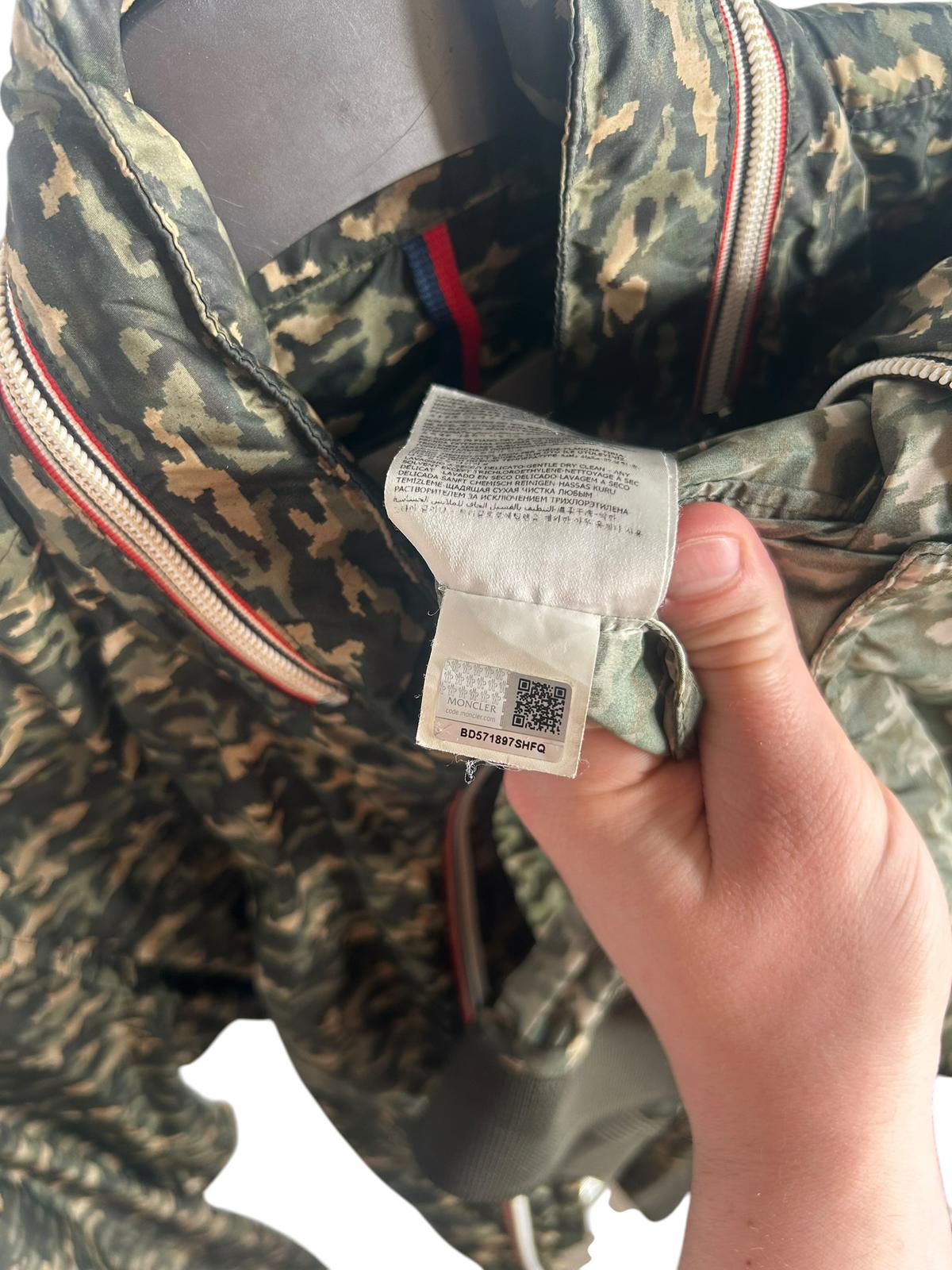 Vintage Moncler Rufin lightweight camouflage windbreaker jacket