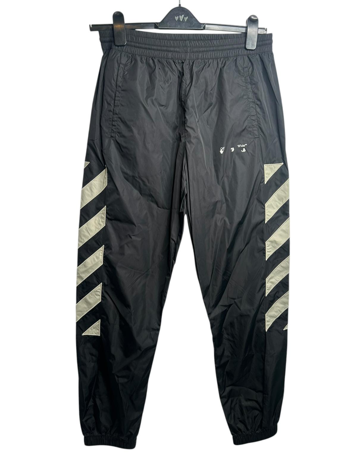 Off White Nylon Diag Track Pants