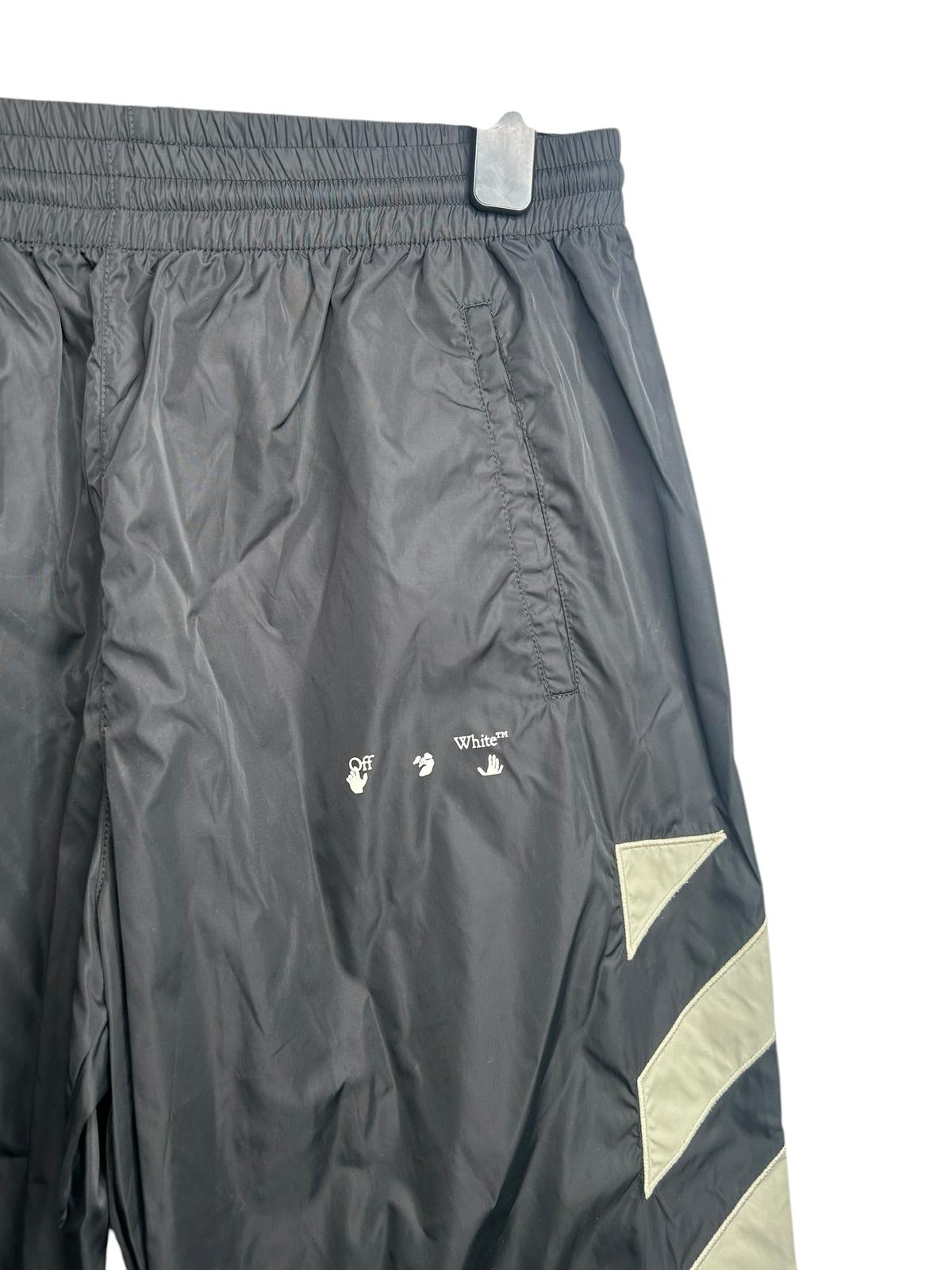 Off White Nylon Diag Track Pants