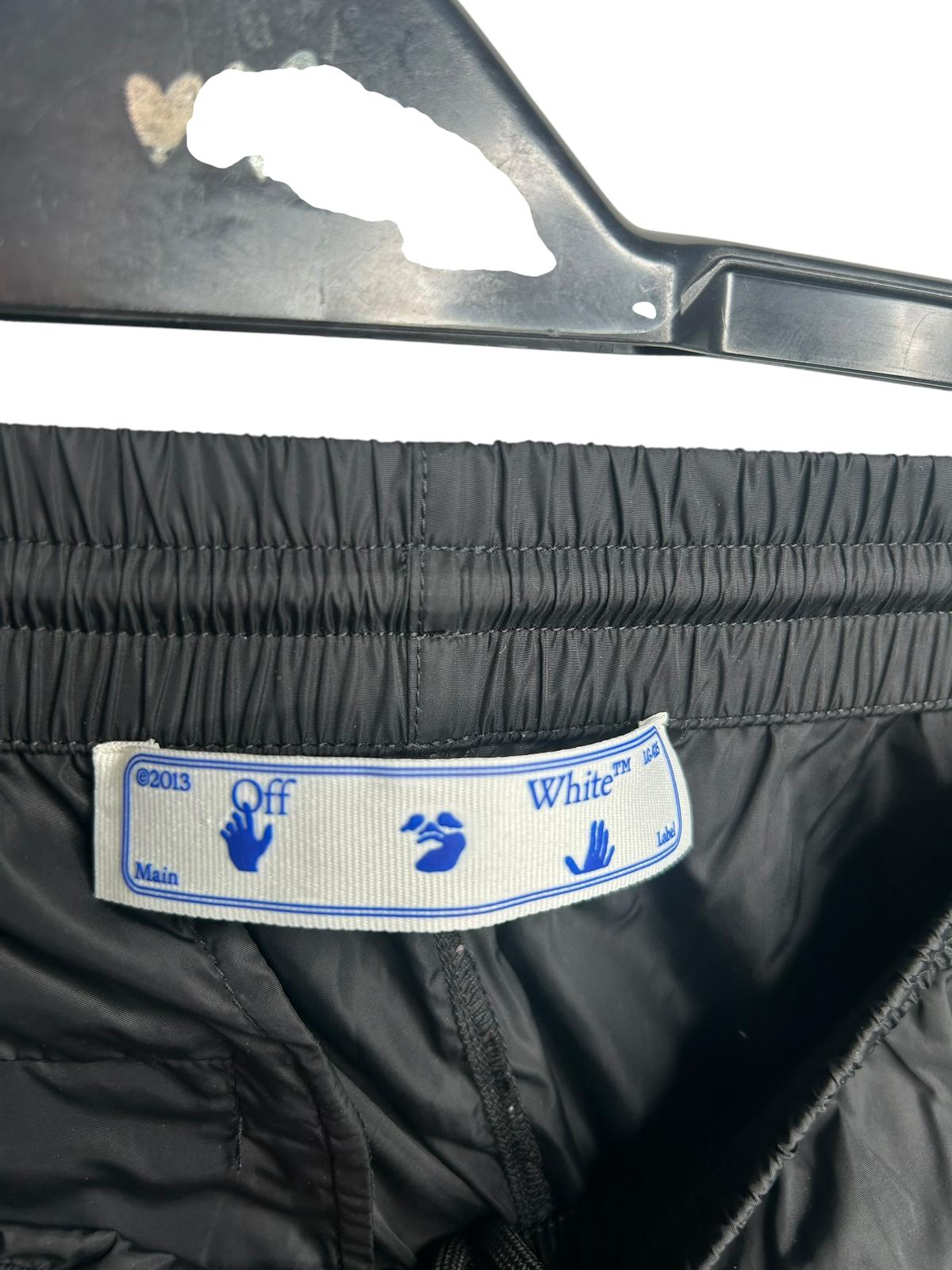 Off White Nylon Diag Track Pants