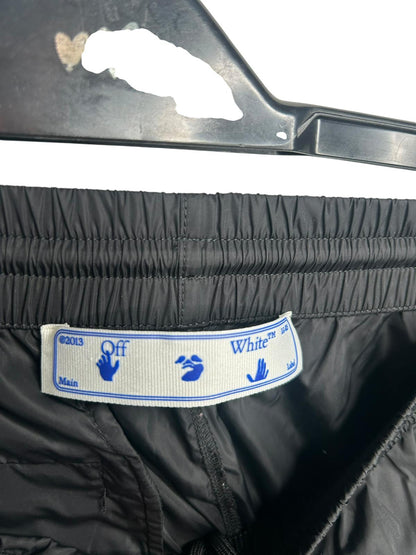 Off White Nylon Diag Track Pants