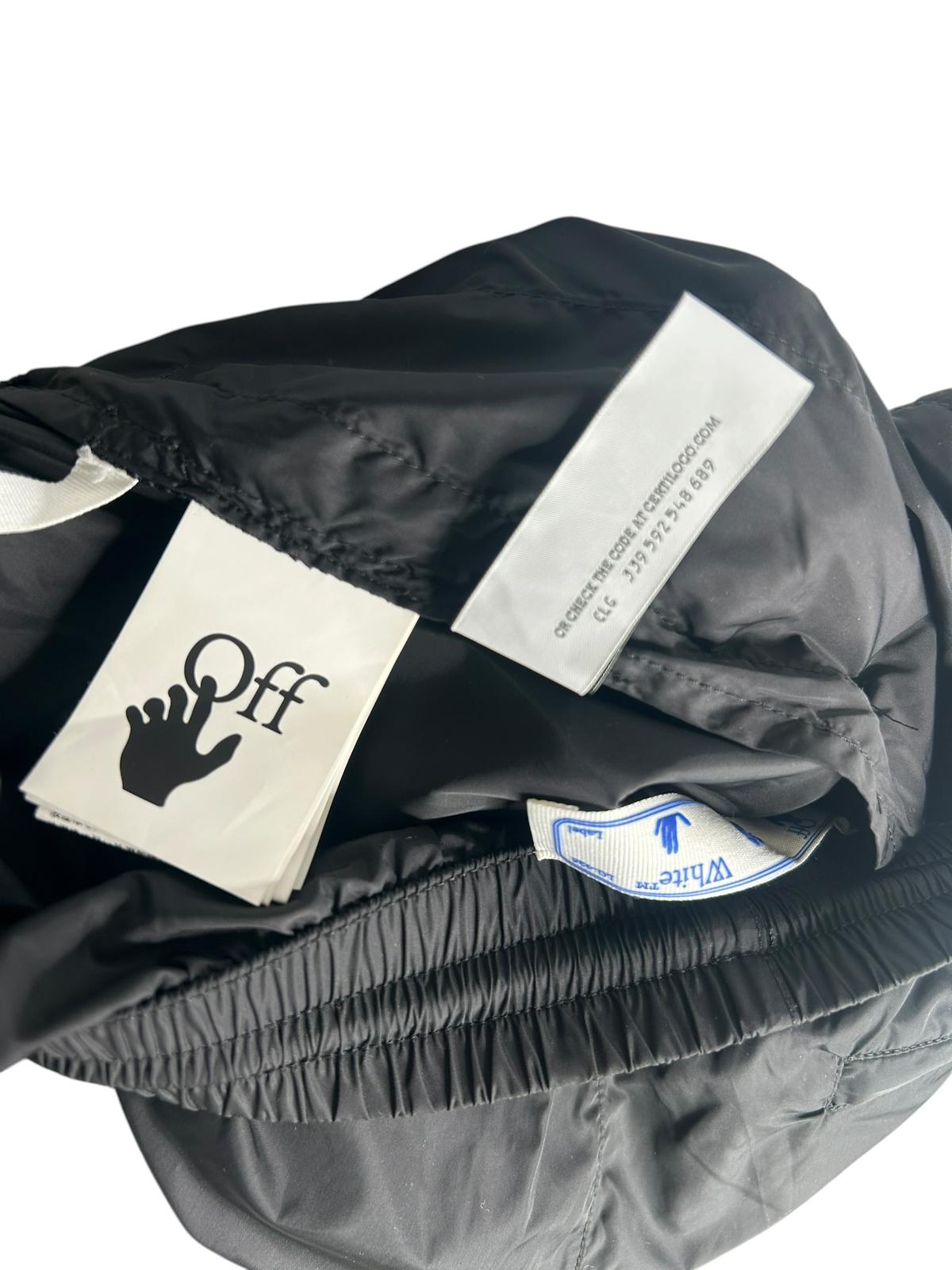 Off White Nylon Diag Track Pants